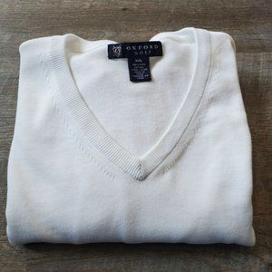 Oxford White Golf Sweater Size XXL Long Sleeve